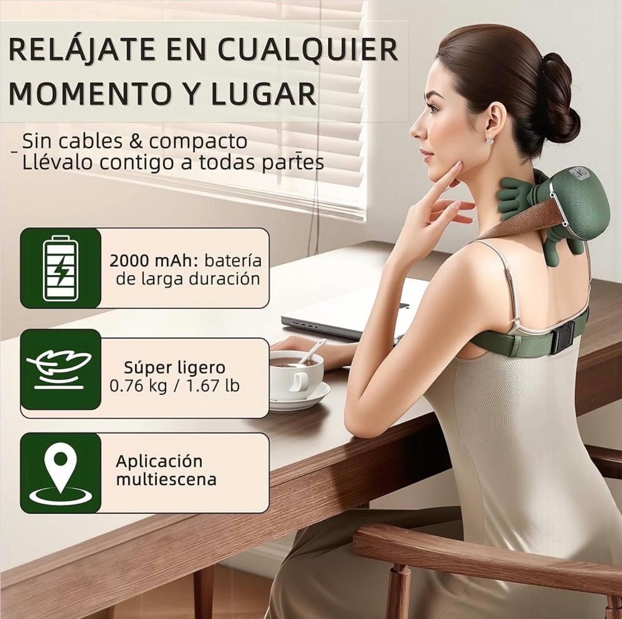 MuscleWave™ Masajeador portátil